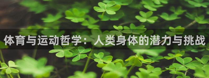 球速体育：体育与运动哲学：人类身体的潜力与挑战